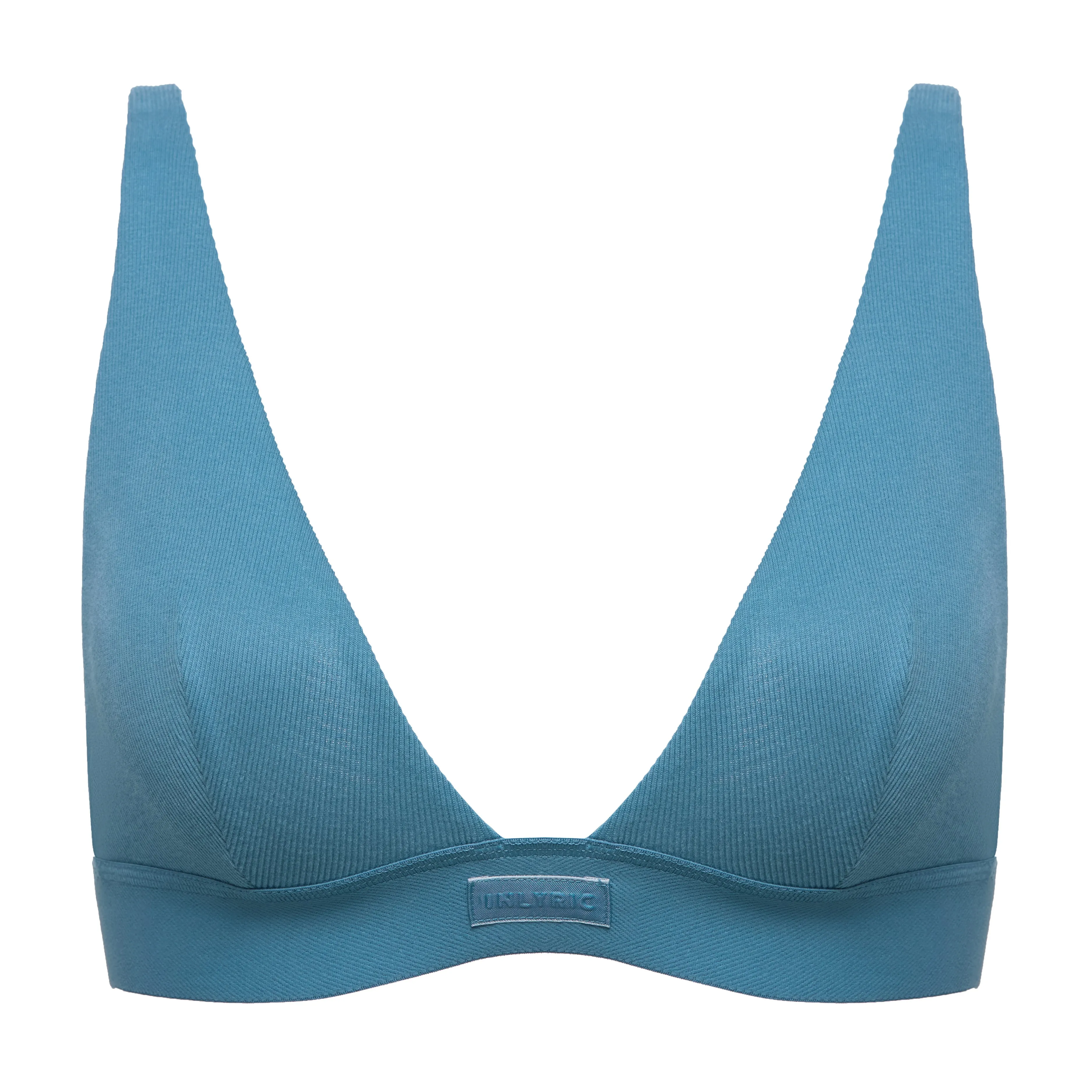 

Women's Cotton Wireless Bralette Unlined Plunge Triangle Breathable Stretch Bra