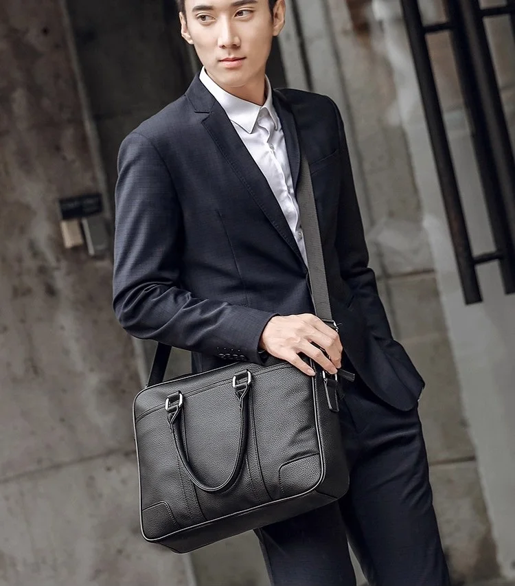Retro Männer Aktentaschen Leder Mann Umhängetasche OL Handtaschen Männer Mode Männlichen Umhängetaschen