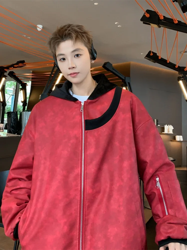 

Мужская утепленная зимняя хлопковая куртка-пуховик для активного отдыха, морозостойкая, с капюшоном, на молнии, повседневная, теплая, молодежная, модная