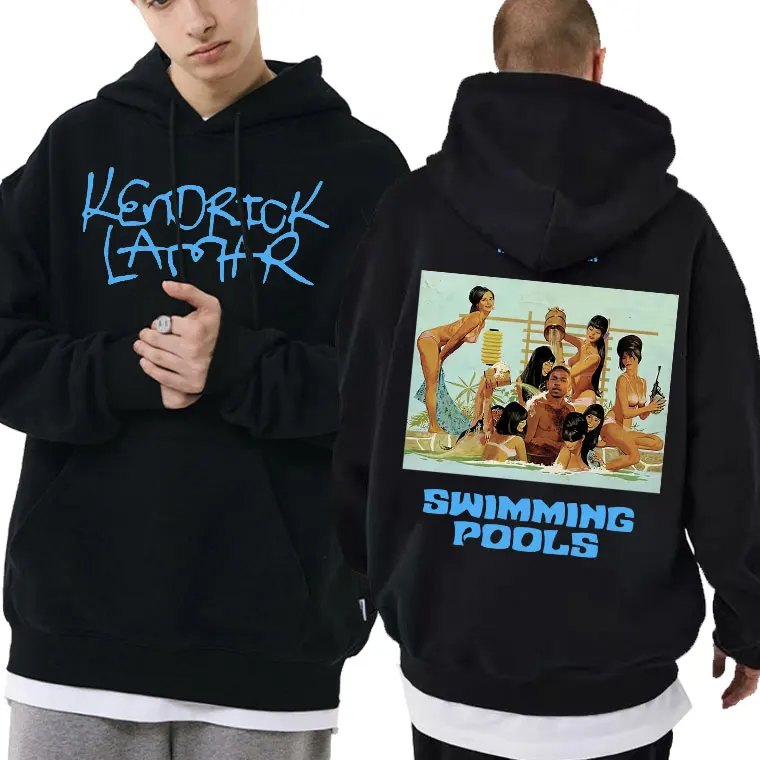 

Rapper Kendrick Lamar Presehts Swimming Pools Print Hoodie Men Harajuku Vintage Sweatshirt Men's Women Hip Hop Oversized Hoodies