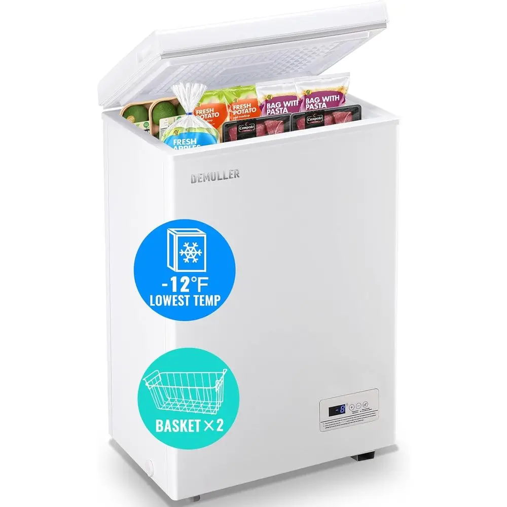 

Ультранизкотемпературный компактный морозильник с 2 съемными корзинами, идеально подходит для дома или офисной кухни