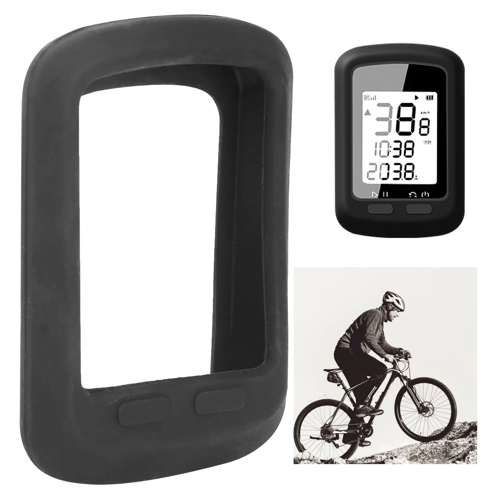 Funda protectora de silicona para ordenador de bicicleta, accesorios de ciclismo, aptos para XOSS pequeño G/Pequeño G +