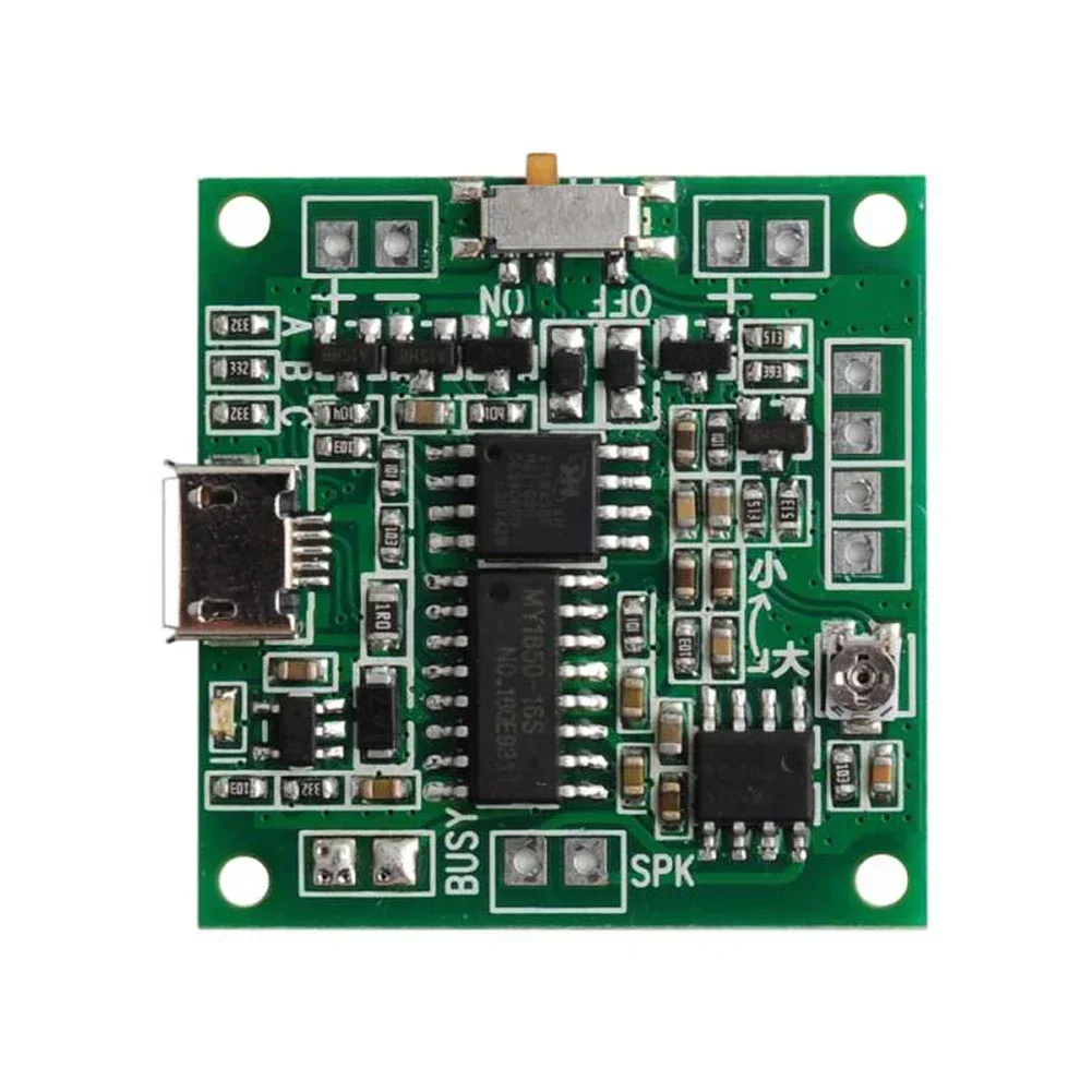 1/5/10x 8MB Recordable Sound Chip Module MP3 DIY Music Voice Player Board USB Download for DIY DIY Music Box Greeting Card Gift