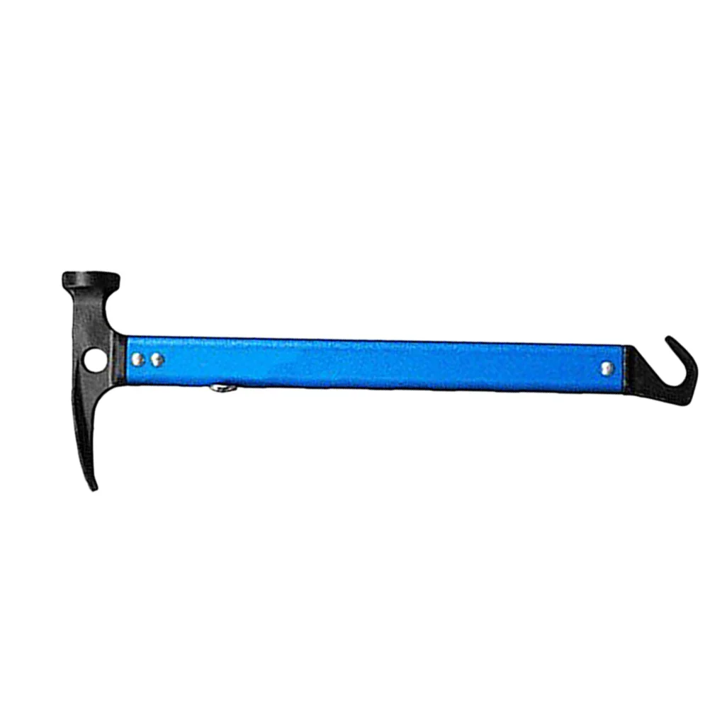 

Aluminum Alloy Tent Stake Mallet Blue Lightweight Camping Hammer Outdoor Metal Tent Peg Tool Portable Hook Design