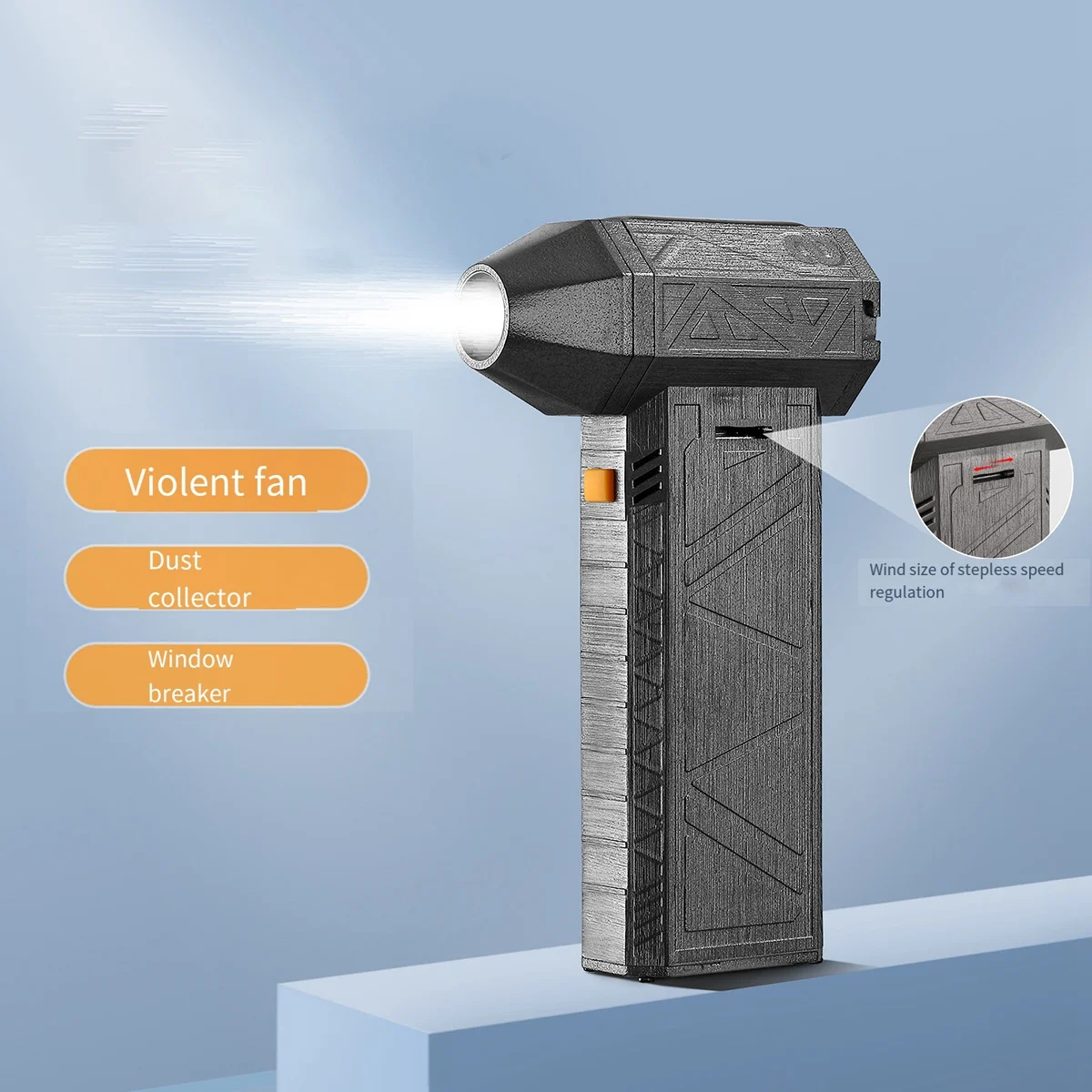 HOT Super Power Blower Mini Turbo Jet Fan 130000RPM 52+M/S High Speed Duct Fans 8000MAh Brushless Motor Industrial Duct Fan