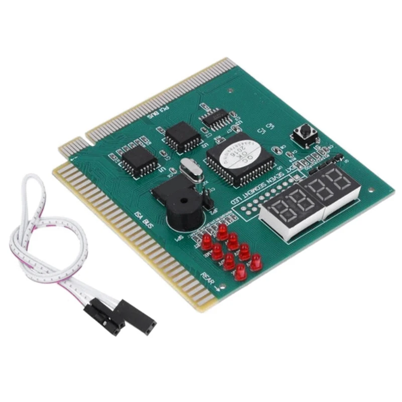 

4-значный анализатор ПК, диагностический тестер материнской платы для ISA PCI-шины, материнская плата компьютера, дисплей неисправности материнской платы