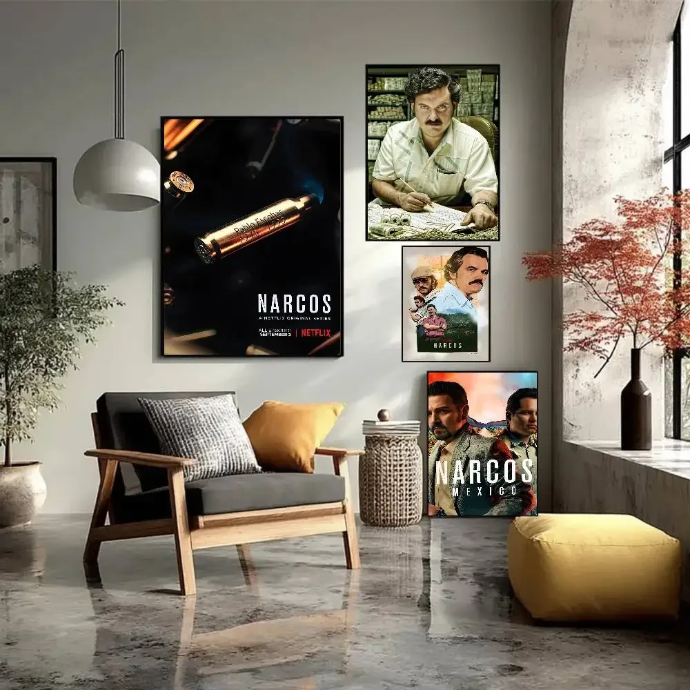 Drug Lords TV S-eries Pablo Escobar HD Print Anime Canvas Poster, Manga Artwork Wall Painting, Bedroom Dorm Decor,