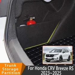 Auto Accessories For Honda CRV Breeze RS 2023~2025 2024 Upgrade Organizer Trunk Side Partition Trunk Interior Storage Box Parts