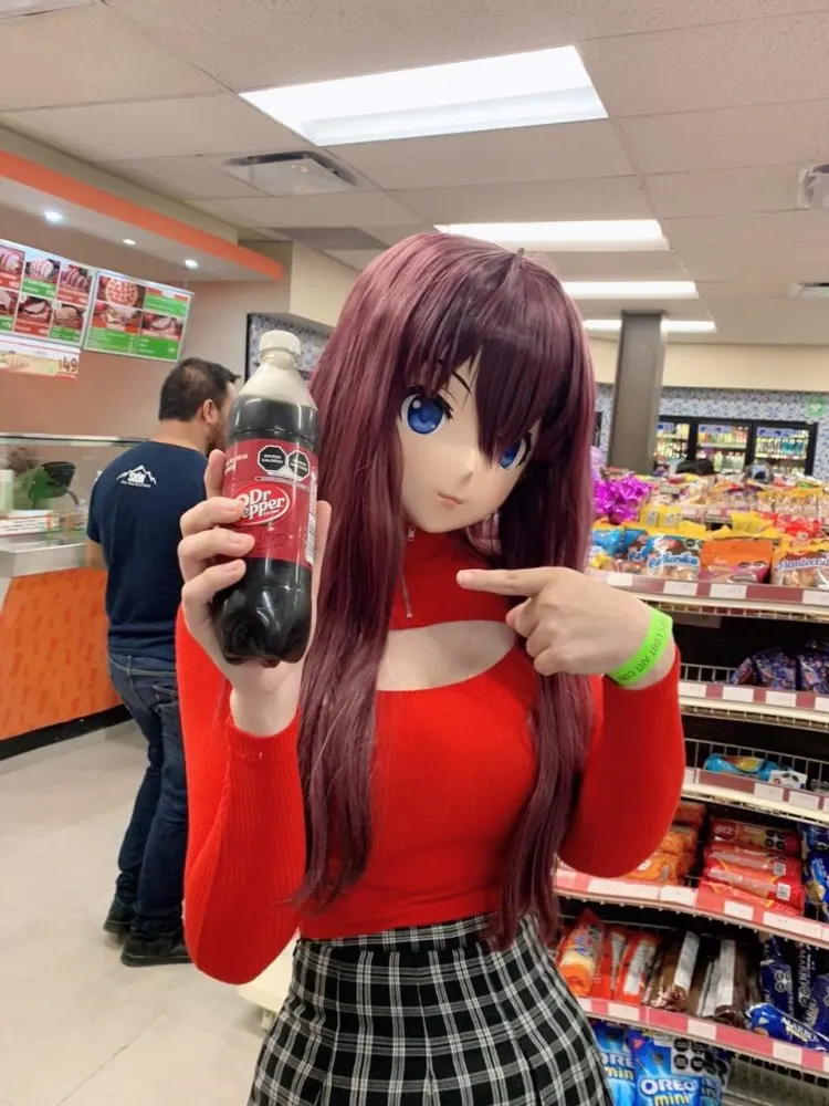 

(Новинка) Смола Cross Dressing Full Head BJD Косплей Кукла Маска Аниме Производство.I.G Yuzuriha Inori Kigurumi Маска