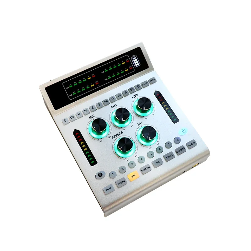 

Portable Studio Professional Digital Live Sound Card With 24 Professional Electronic Music Keynotes For Recoding
