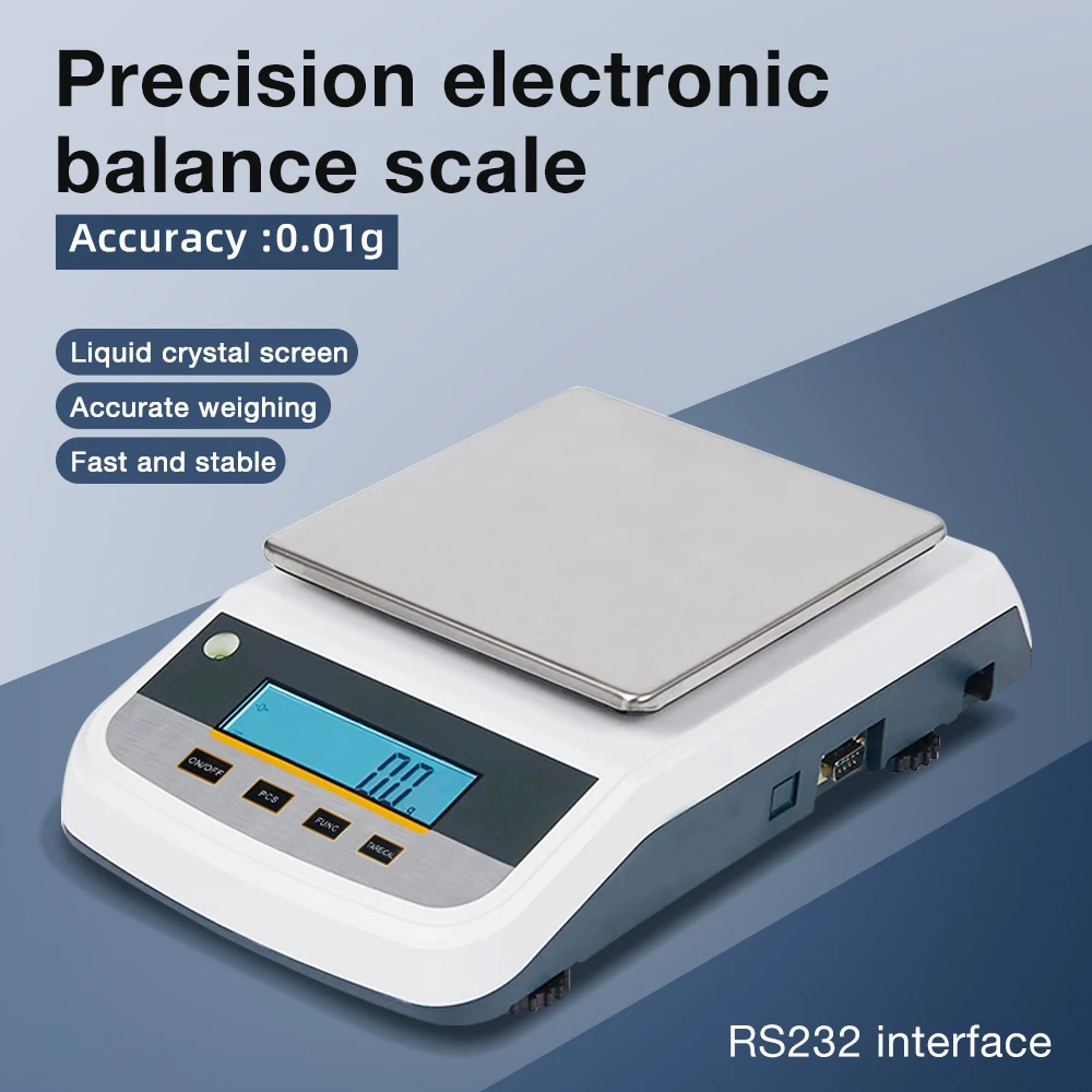 Digital Lab Electronic Balance Precision Scale 600g /2000g 0.01g Gram Scale Analytical Balance Laboratory Scales EU PLug