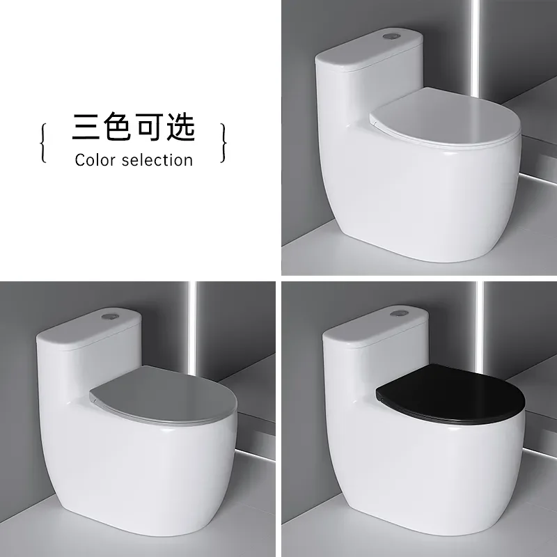 for New Square Siphon Toilet Small Size 61cm 58cm for Small Apartment Ordinary Household Bathroom Splash Proof Compact Design