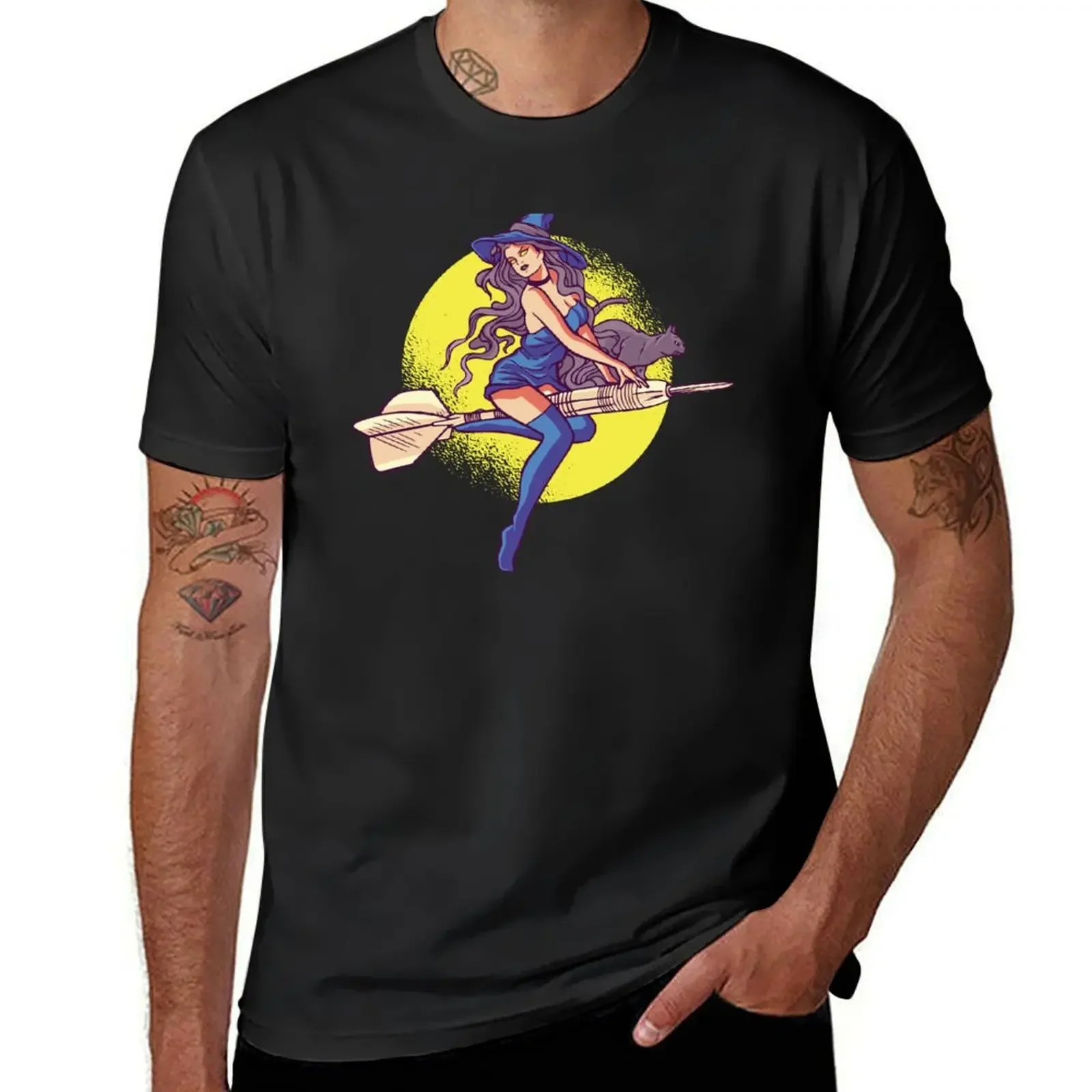 DARTS WITCH T-Shirt custom shirt man clothes anime tshirt t shirts men