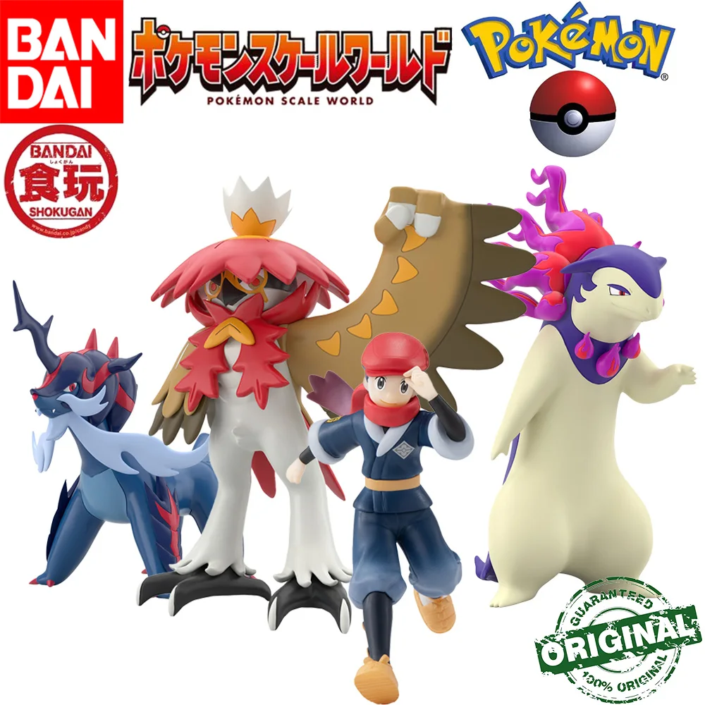 

In Stock Original Bandai Pokemon Scale World Pokemon Legends Arceus Hisui Region Rei Samurott Typhlosion Decidueye Hisui Figure