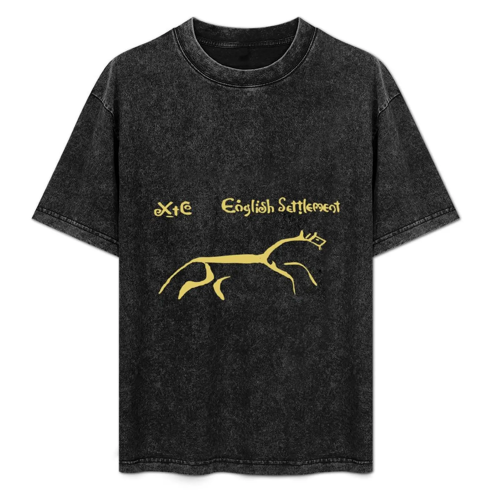 

Mans XTC English Settlement Music Band Funny T-Shirt Breathable Workout Short Sleeve Top