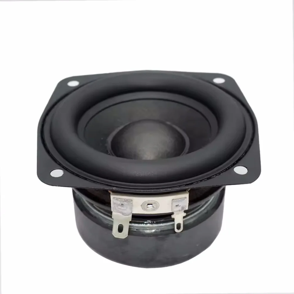 Nuevo Altavoz Subwoofer de 3 Pulgadas, 78MM, 4 Ohmios, 15W, con Capuchón Convexo, Woofer Cuadrado de Bajos, Altavoz Magnético Dual para Proyectos DIY, Altavoces de Estantería y Hogar