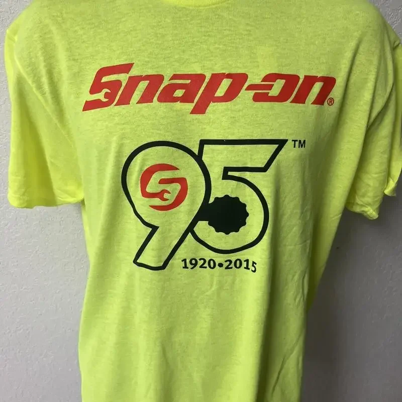 Snap On Tools 95Th Anniversary Neon T Shirt Size Large