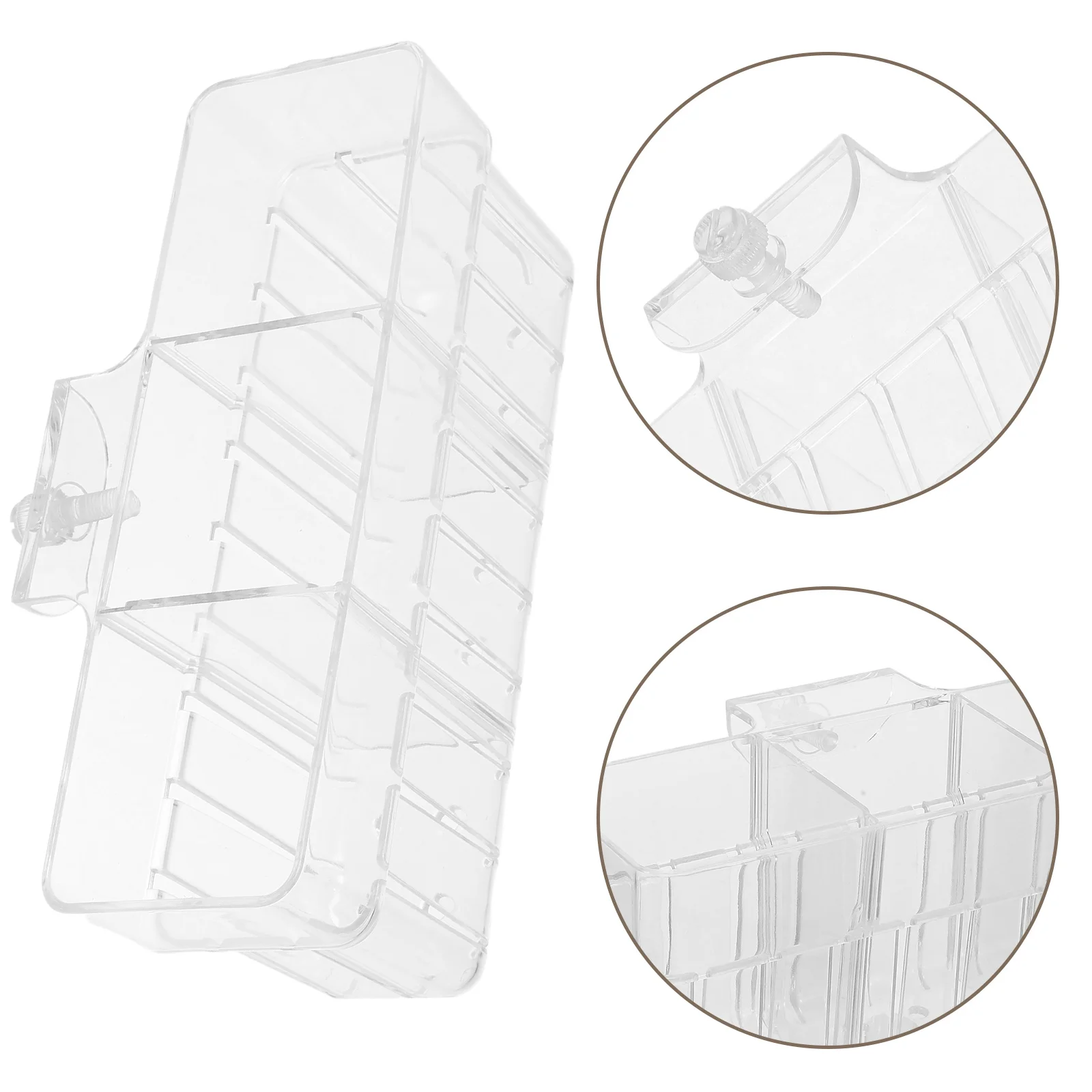 

Fish Tank Plant Basket Hydroponic Bowl Household Planter Transparent Aquarium Holder for