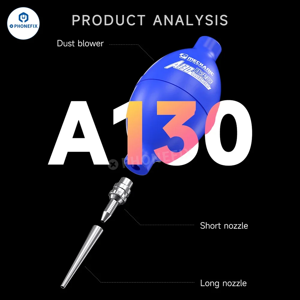 Mechanic Silicone Duster Strong Air Blower Ball A130 A120 B110 Professional Cleaning Tools for Phone PCB LCD Screen Clean Ball