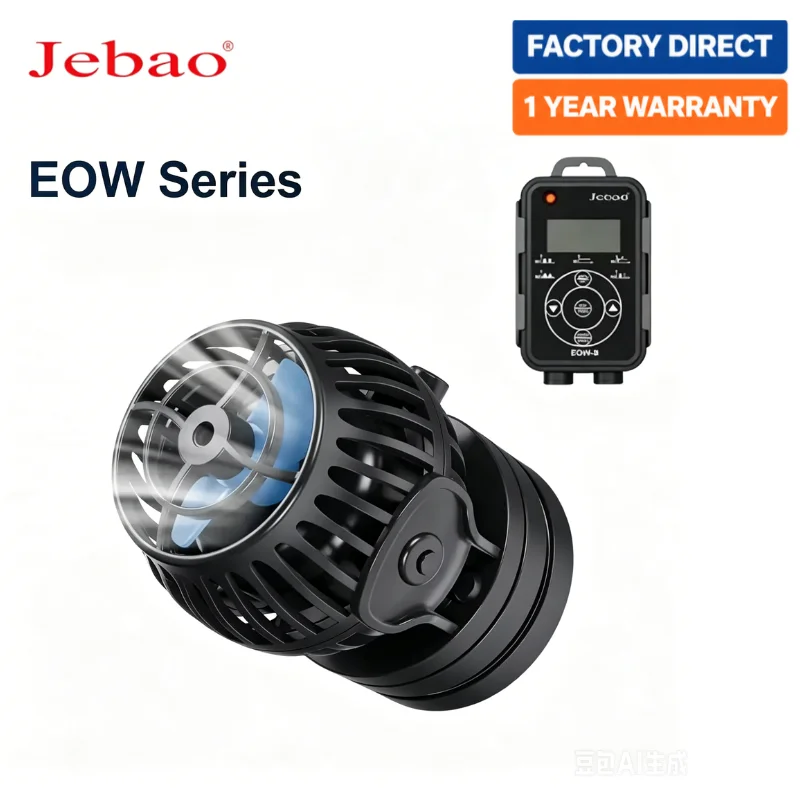 Jebao Jecod EOW Aquarium Wave Maker Pump Ultra-Quiet  Frequency Conversion Intelligent Pump with LCD Controller for Fish Tank