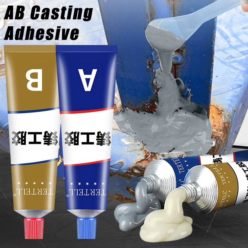 High Strength Cold Welding Glue Magic Plastic Repair Casting Adhesive Heat Resistance AB Glue Sealant Strong Metal Repair Glue