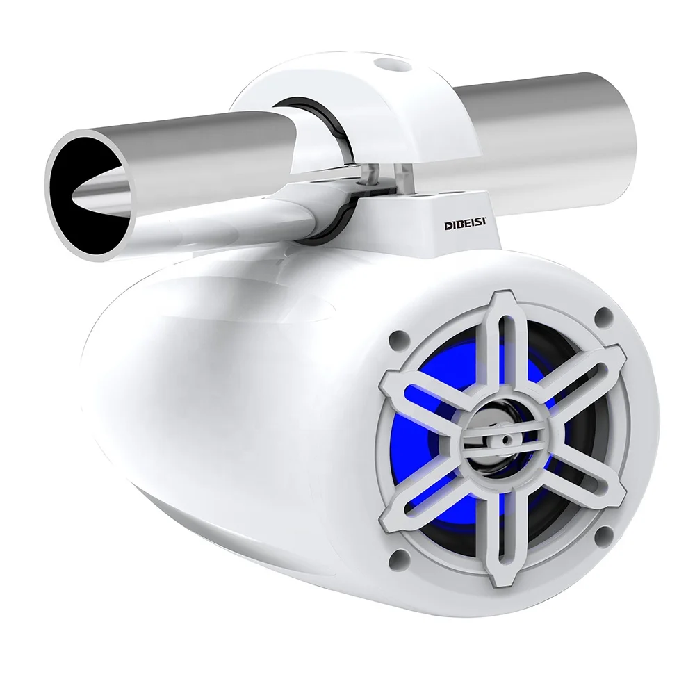 Wholesale Manufacturer Marine Tower Speaker 2 Way Wakeboard Speaker Audio System  Motorcycle Speaker with BT and LED DBS4063