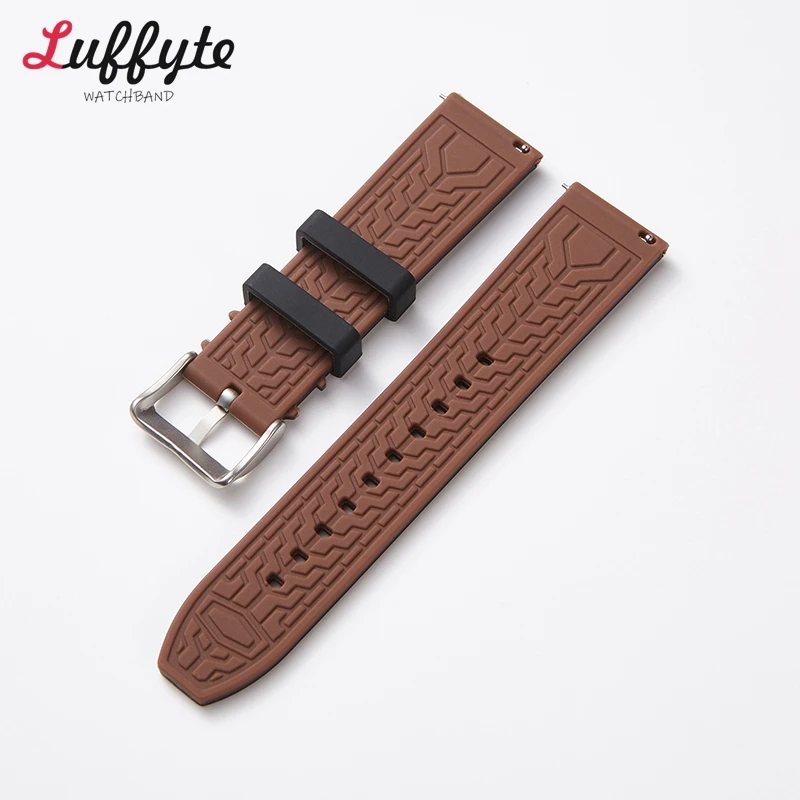 Silicone Watch Band 20mm 22mm 24mm Quick Release Rubber Watches Strap for Men Women Waterproof Replacement Watchband