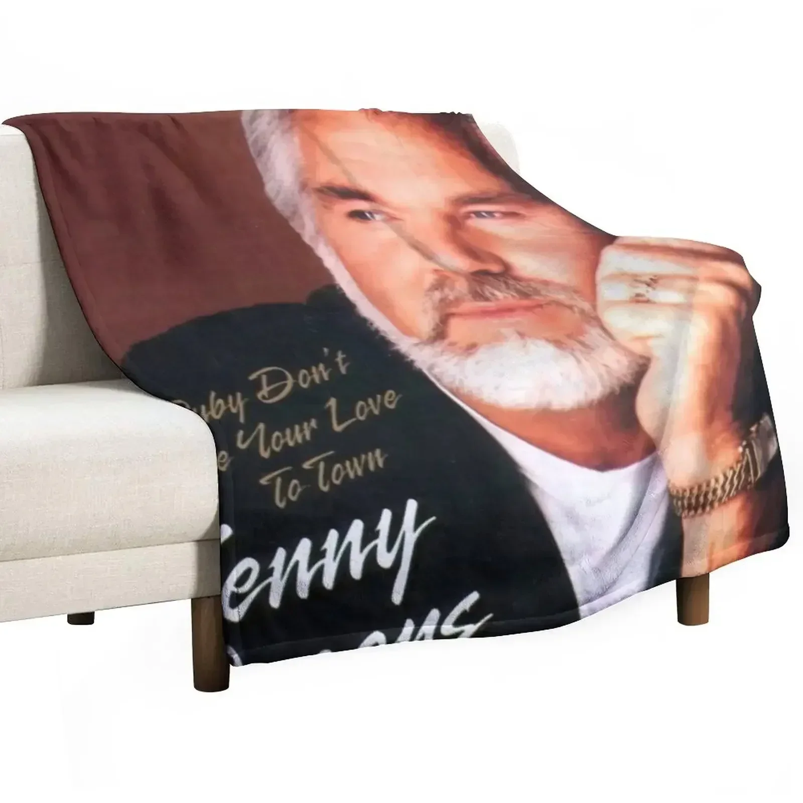 kenny rogers Throw Blanket Decorative Throw Bed covers Beautifuls Hairys Large Plaid on the sofa Blankets