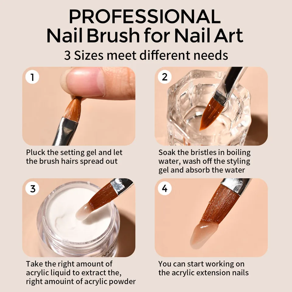 Polvo acrílico nude para uñas al por mayor 50g/100g, colores sólidos 4 en 1, polvos de cristal para extensión, inmersión, tallado, monómero acrílico 6