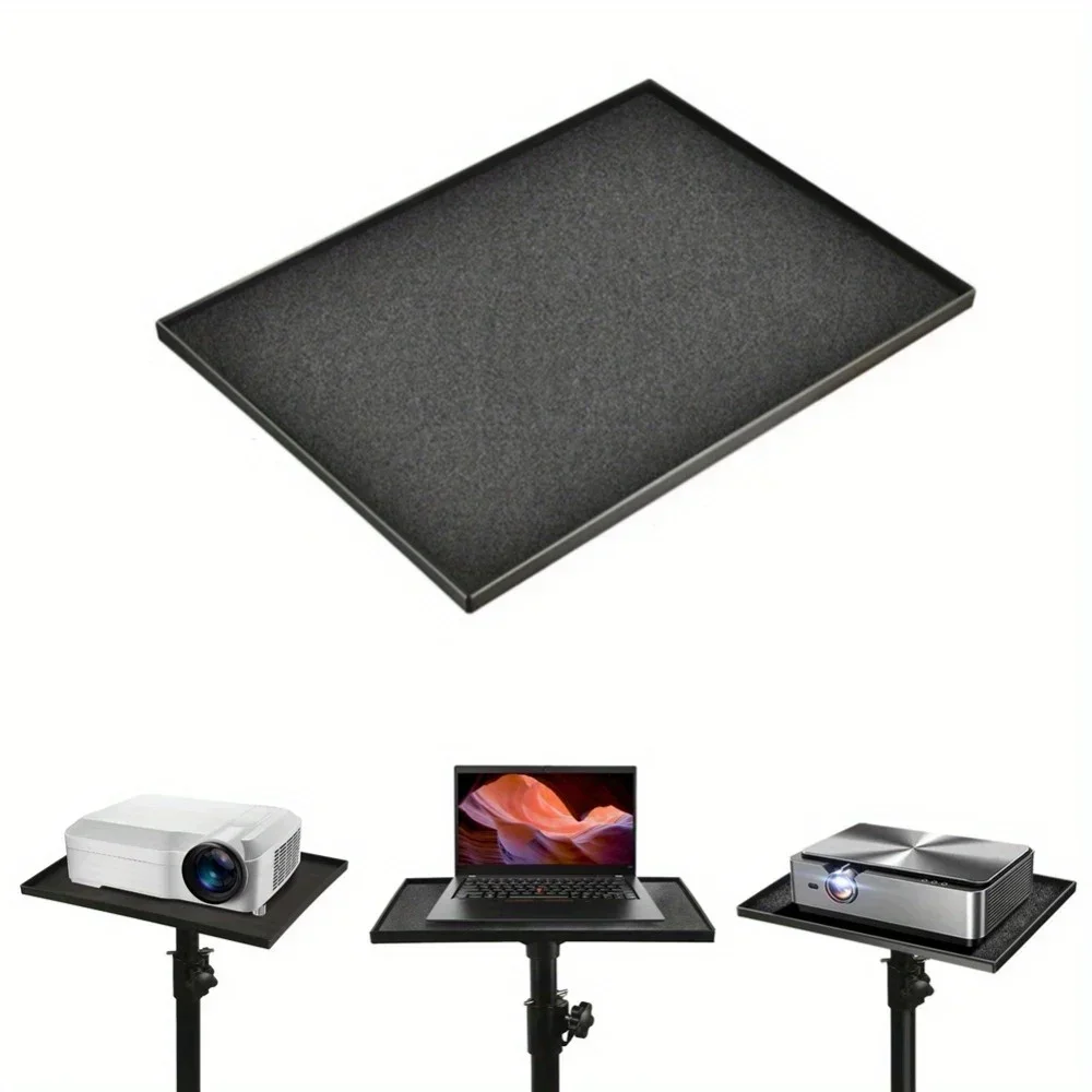 1PC Tray Stand Projector Tripod Tray Microphone Laptop Holder Plate Pallet Mic Mount Trays Accessories For Home Office Hotel 3