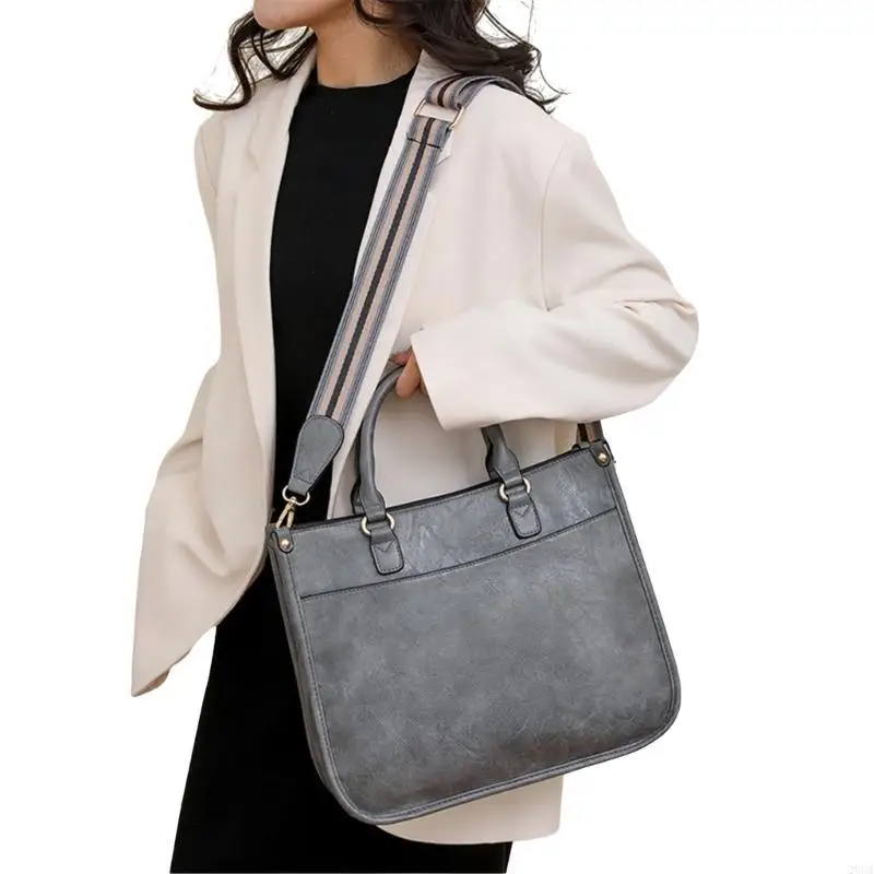 

Practical Handbag PU Leather Shoulder Bag Large Handbag Modern Bag for Daily Use 20CA