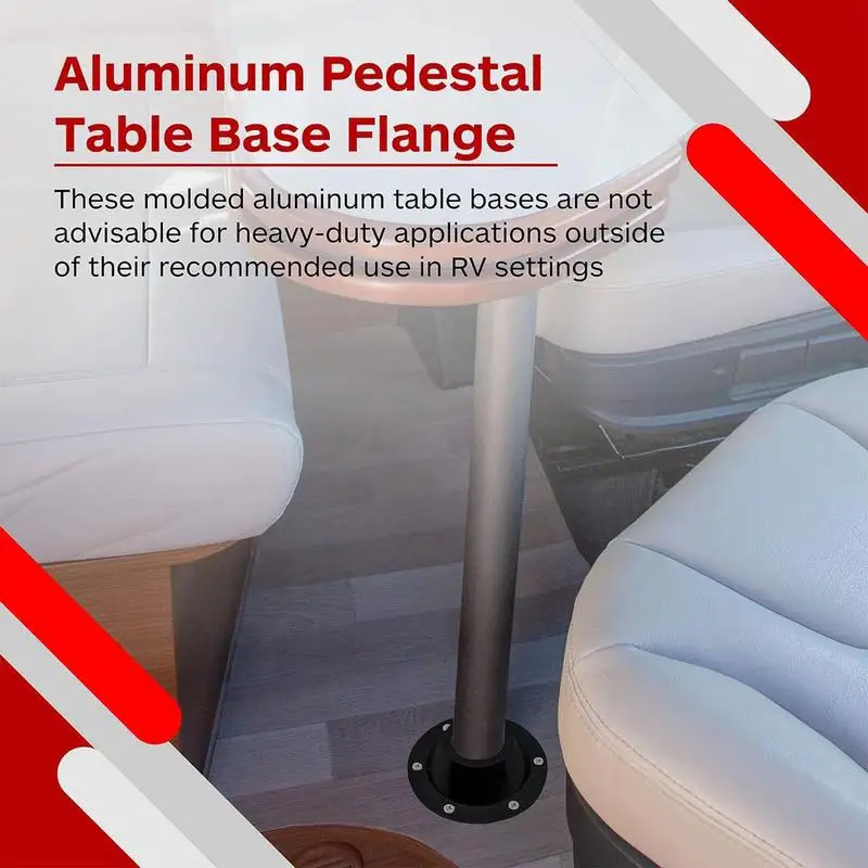 RV Pedestal Table Base RV Table Top Replacement 2pcs Folding RV Table Stand RV Folding Table Legs Table Floor Mounting Base