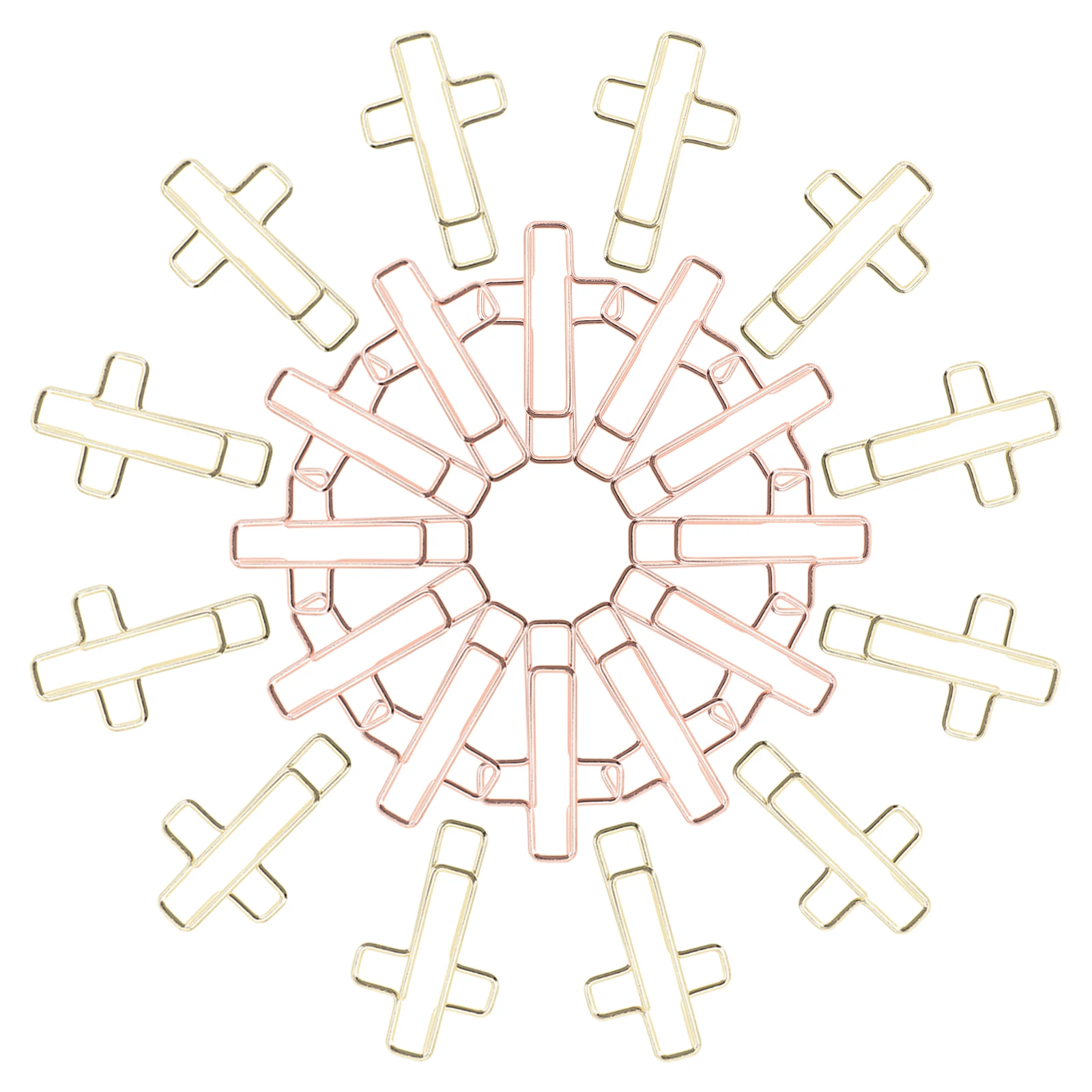 100 قطعة من مشابك الورق على شكل إبداعي، مشابك مستندات صغيرة رائعة، هيكل ثابت موثوق للاستخدام المنزلي والمكتب واللوازم المكتبية #1
