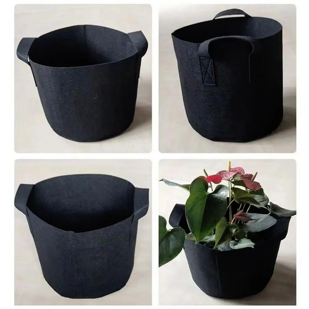 

5 Gallon Grow Bag Heavy Duty Non-Woven Fabric Planting Bag with Handles Thickened Grow Pot for Plant Vegetable Strawberry Herb