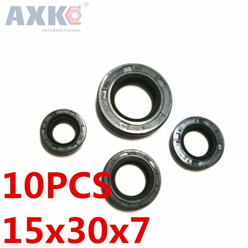 AXK 10pcs   TC15x30x7  Skeleton Oil Seal 15*30*7 Seals  high-quality Seals Radial shaft seals