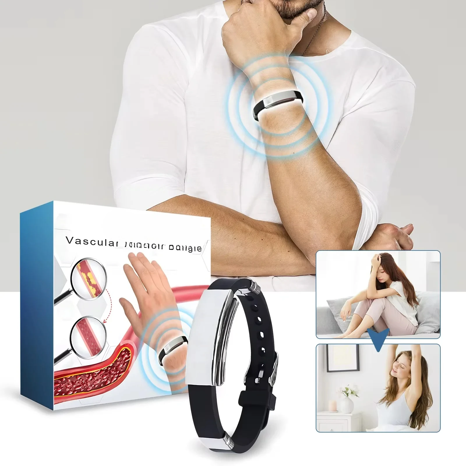 سوار الأيونات القوية يعزز الدورة الدموية وتحسين الدوخة والانزعاج وتخفيف التعب وآلام الإجهاد والمساعدة في النوم 2026 #3