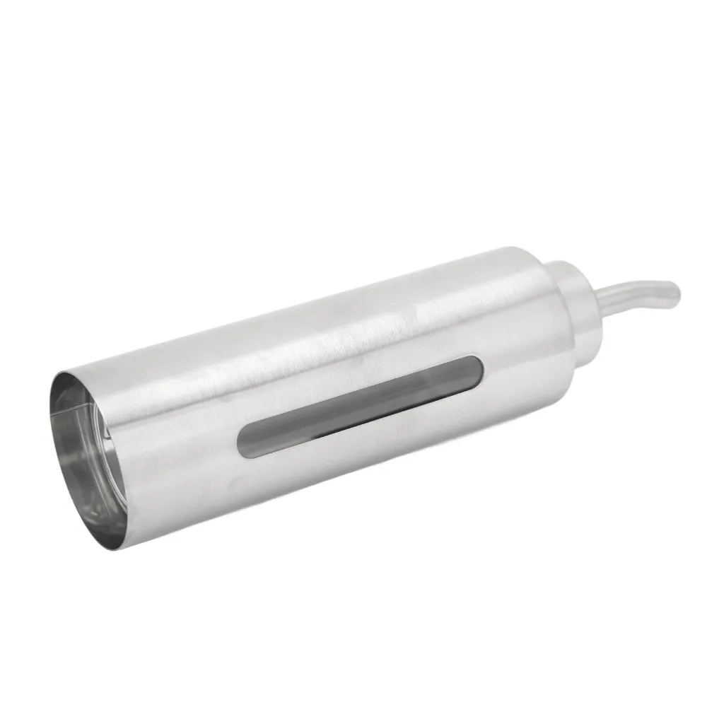 Durable 304 Stainless Steel Olive Oil Dispenser 150ml Vinegar Cruet Bottle Sauce Storage Container Restaurant Use