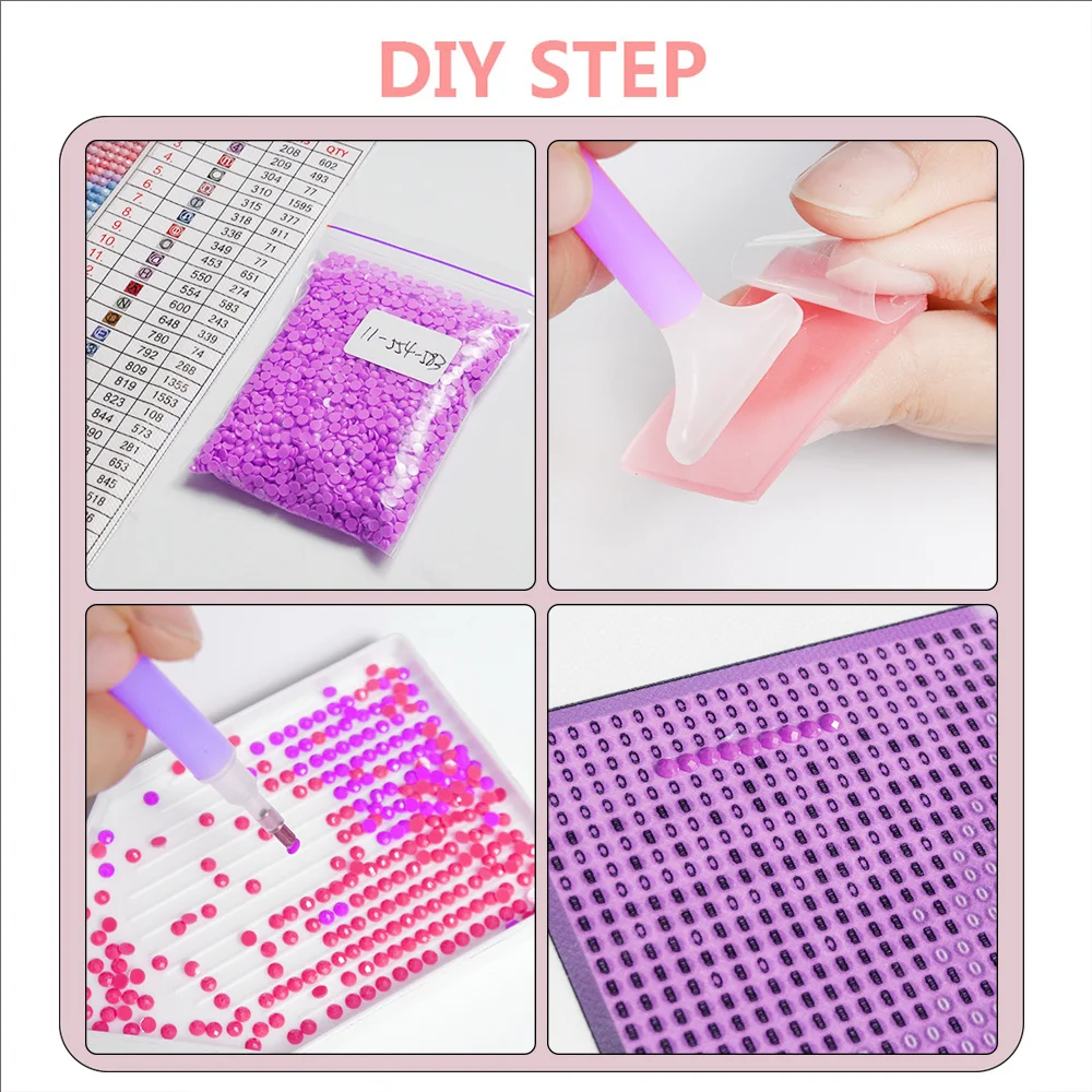 Sz26The Studded Diy Diamond Mosaic Portrait Girl Full Square Round Diamond Mosaic Animal Dog New Collection Wall Art Decor Craft view 6