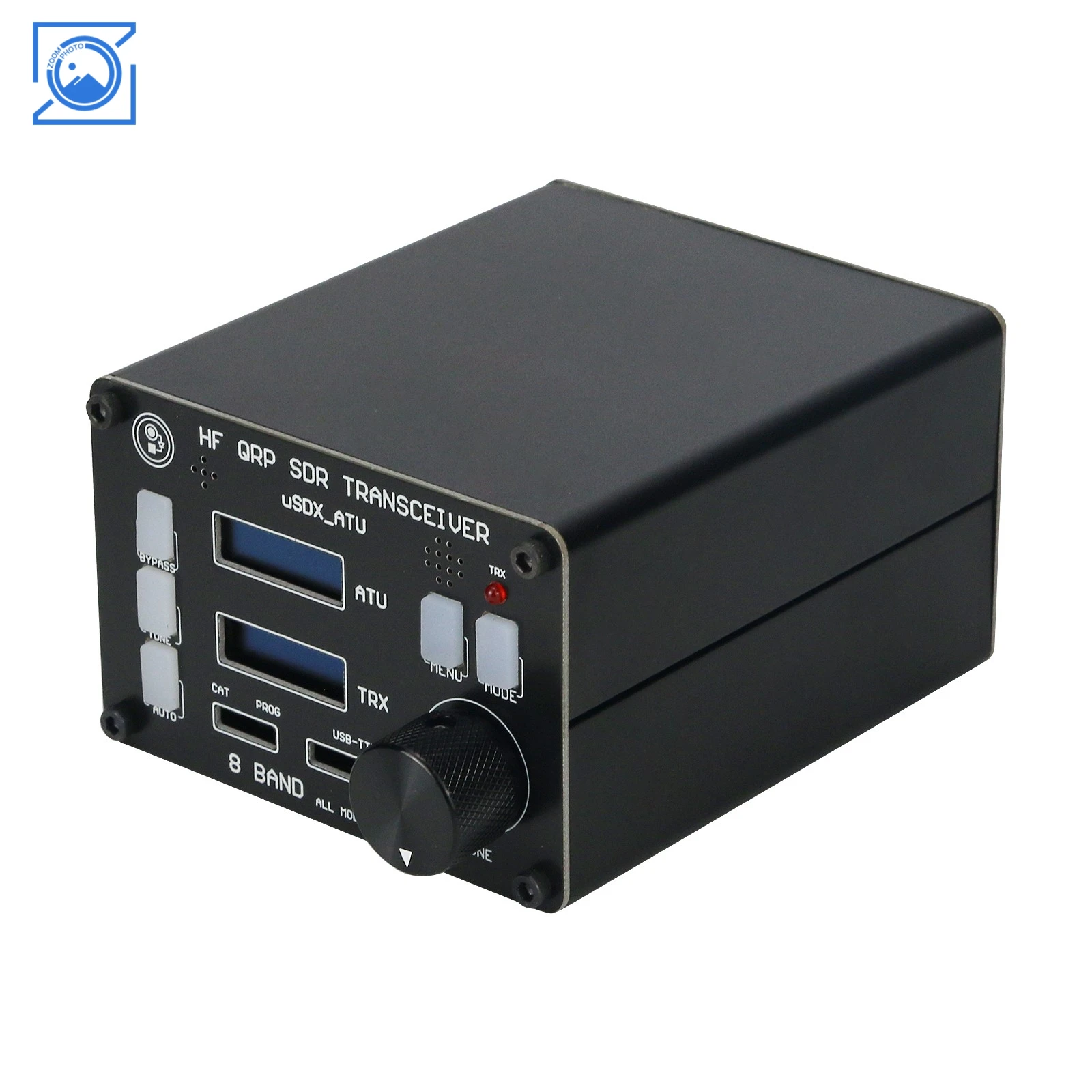

HamGeek uSOTA-ATU USDX HF QRP SDR Transceiver Built-in ATU-100 Antenna Tuner with Dual OLED Display