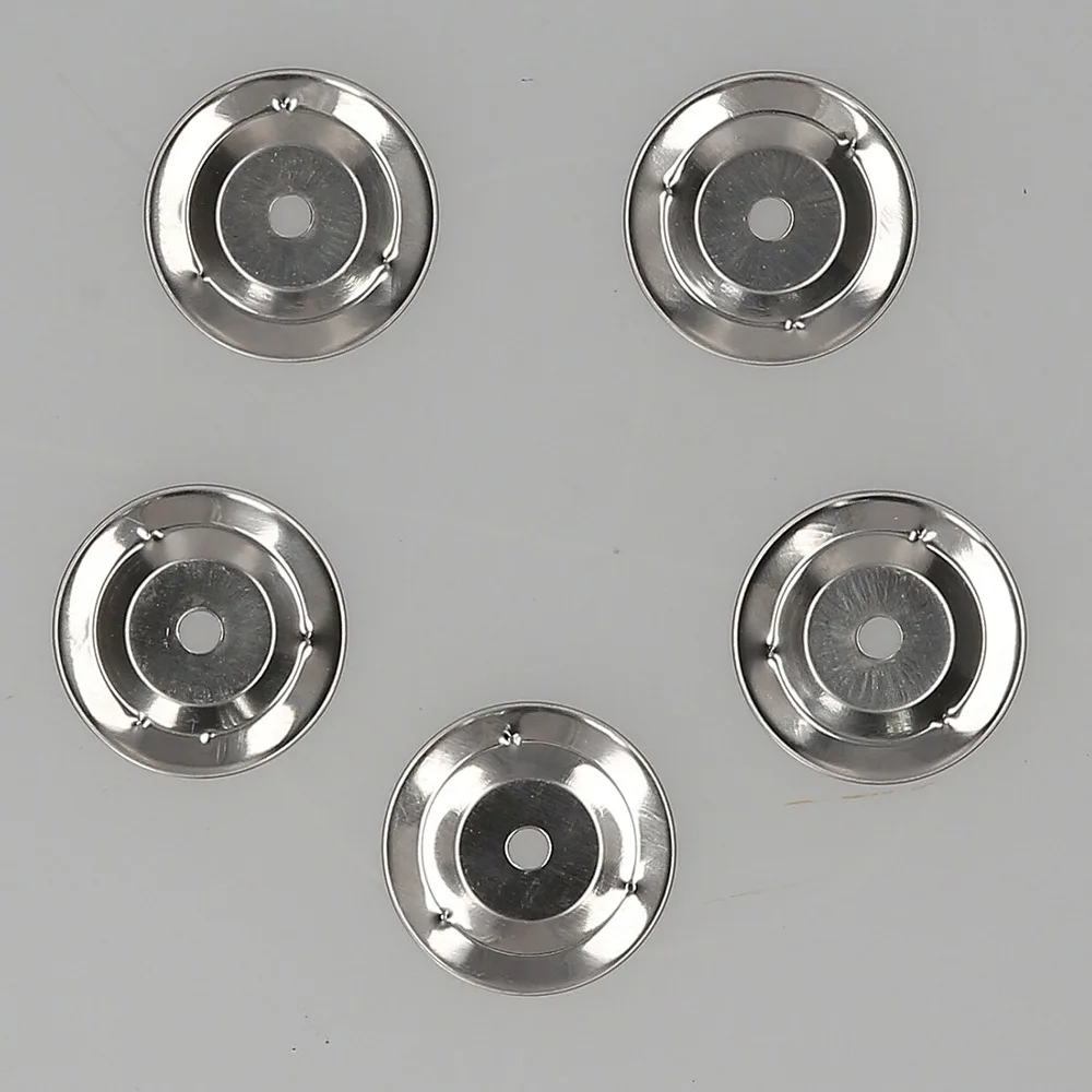 ​50pcs Stainless Steel​ Tambourine Jingle Ring​ ​Double Row ​Single Ring ​Jingle Bell Ring​ ​Drum Cymbal Rin Ching Ring​