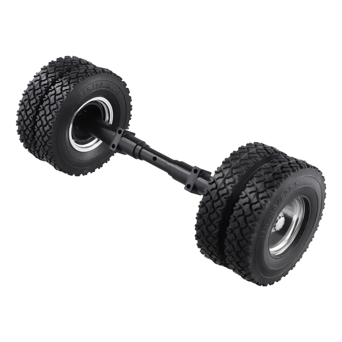 

A17I 4 Pcs Rubber Tire with No Power Drive Shaft for 1/14 -RC Truck Car 770S 3363 FH16 MAN Diy Parts Toys C