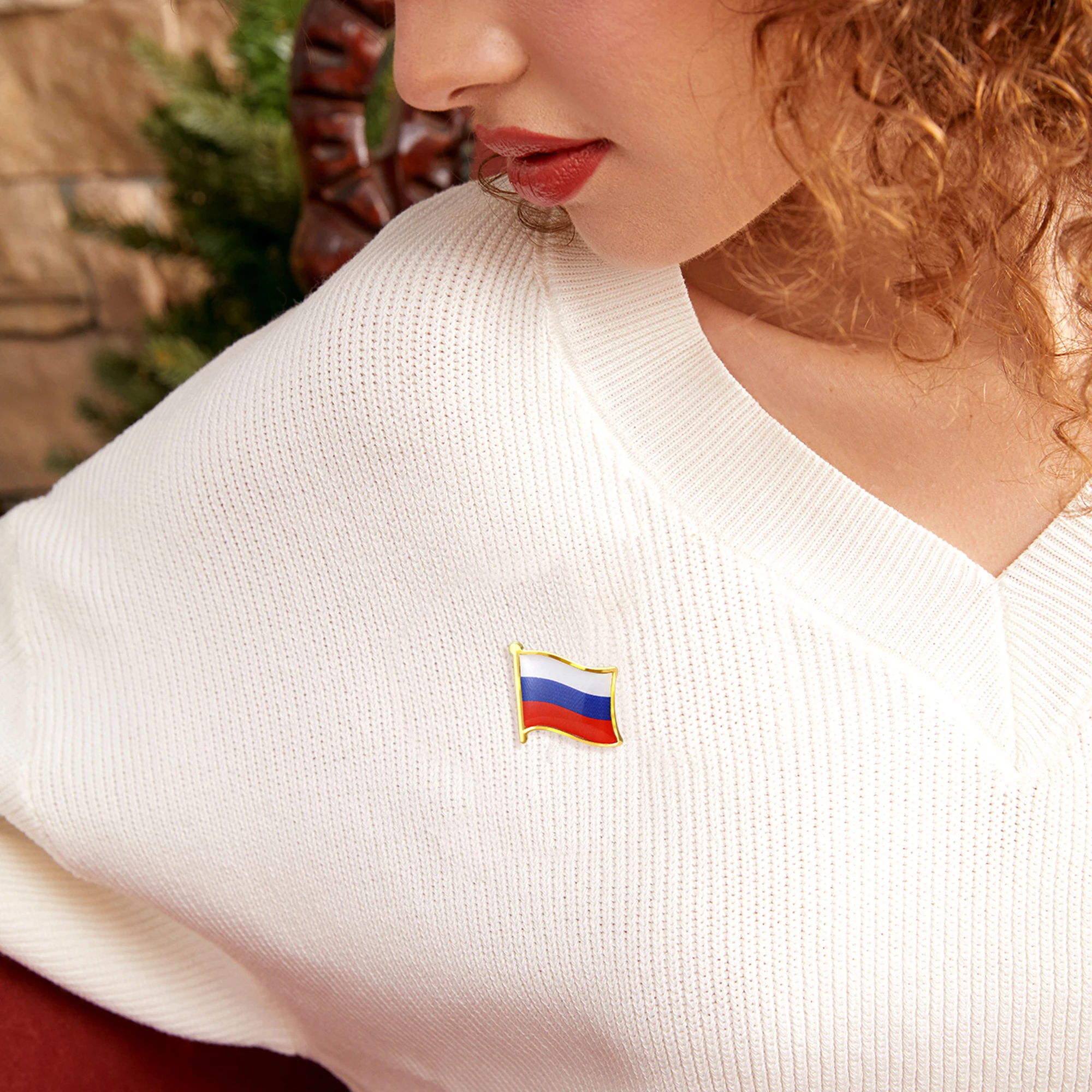 New Enamel Russian Flag Brooches for Women Unisex Flag Pins Event Party Backpack Fashion Gfits Decoration Clothes Accessories