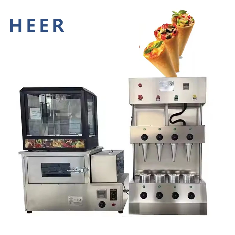 Rvs Krokante Ijsje Making Machine Set Pizza Kegel Making Machine Bladerdeeg Gebak Voormalige Deeg Kegel Pizza Machine
