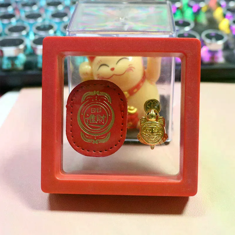 [MA]Fengshui Lucky Turtle Wallet Charm Money-biting TurtleOrnaments Decor With 