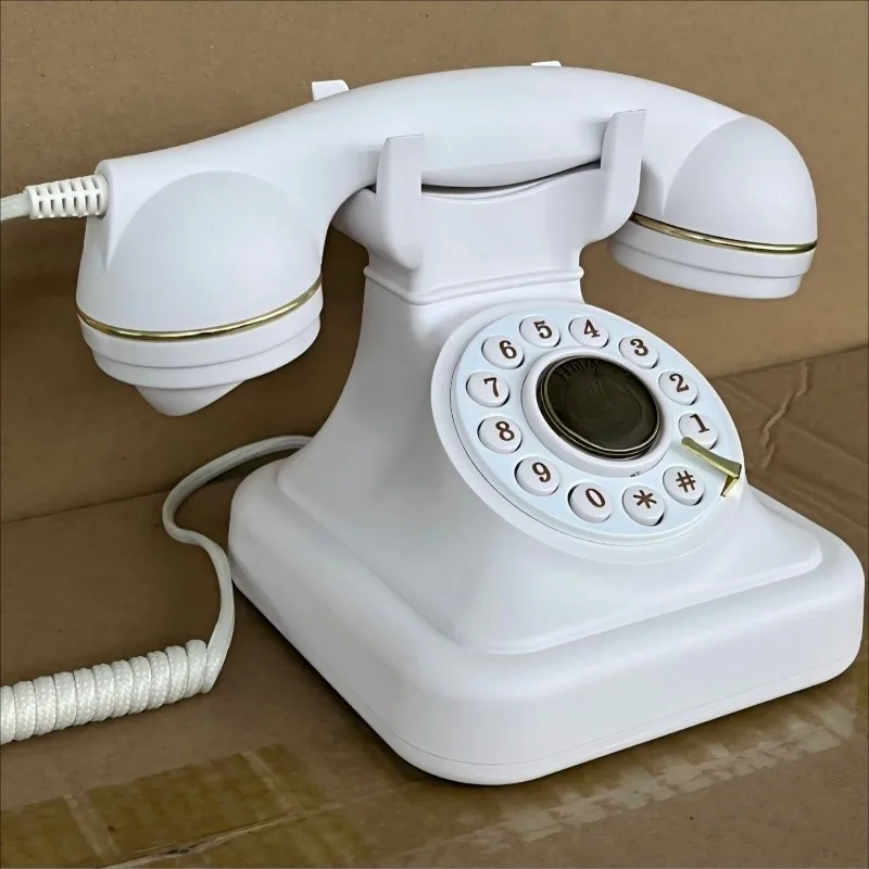 Vintage Message Recording Landline Phone Antique Audio Guestbook Telephone For Wedding Party Voice Message Keepsake Decoration
