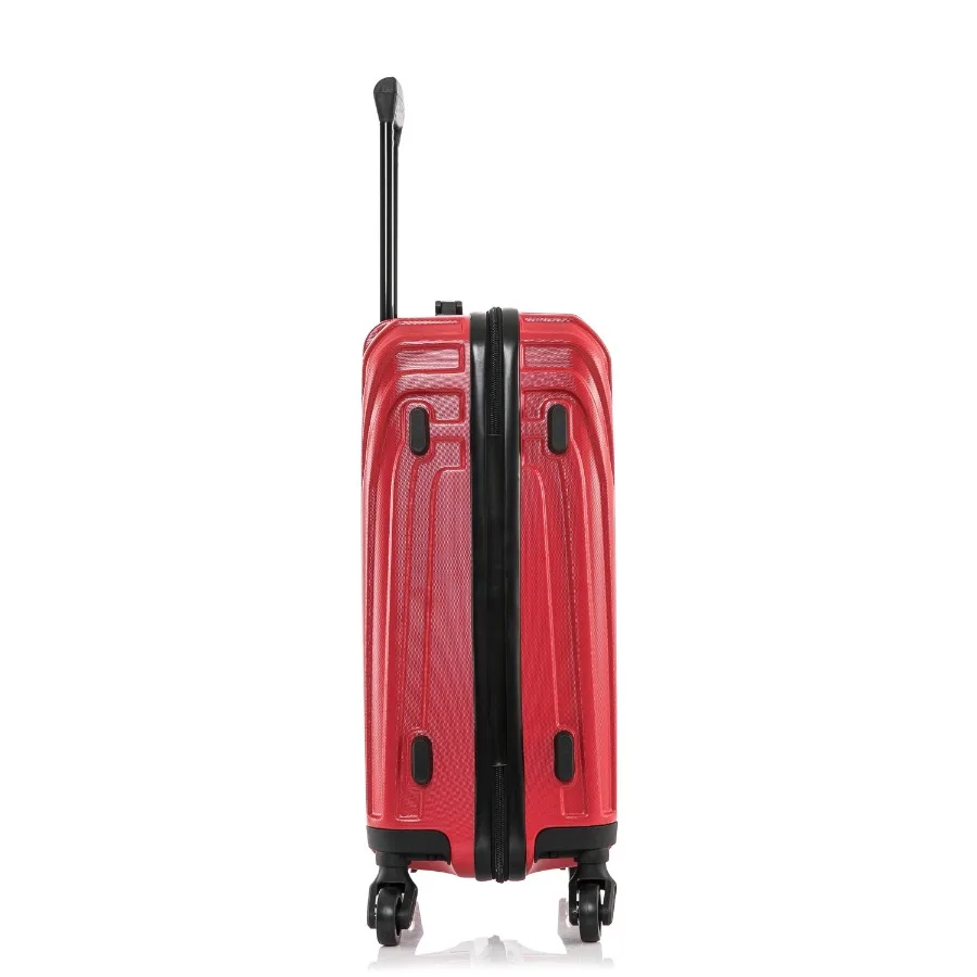

Vasty 20" Hardside Lightweight Luggage with Spinner Wheels Handle and Trolley Red