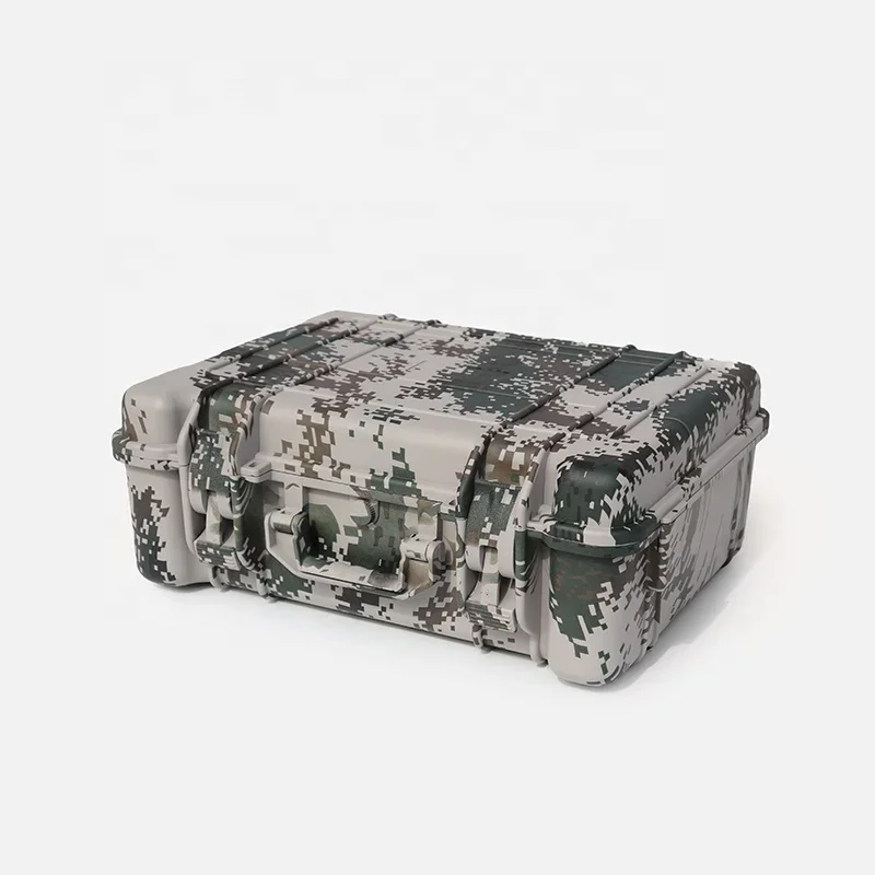 C206 Custom Camouflage Color ABS Plastic Transport Storage Case Waterproof Hard Plastic Flight Case for Audio Equipment