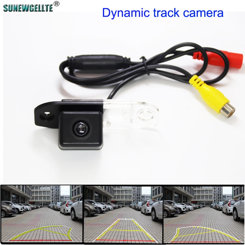 

2021 HD Vehicle Dynamic Trajectory Parking Line Car Reverse Backup Rear View Camera For Volvo S40 S60 XC60 S80 XC90 V50 V60