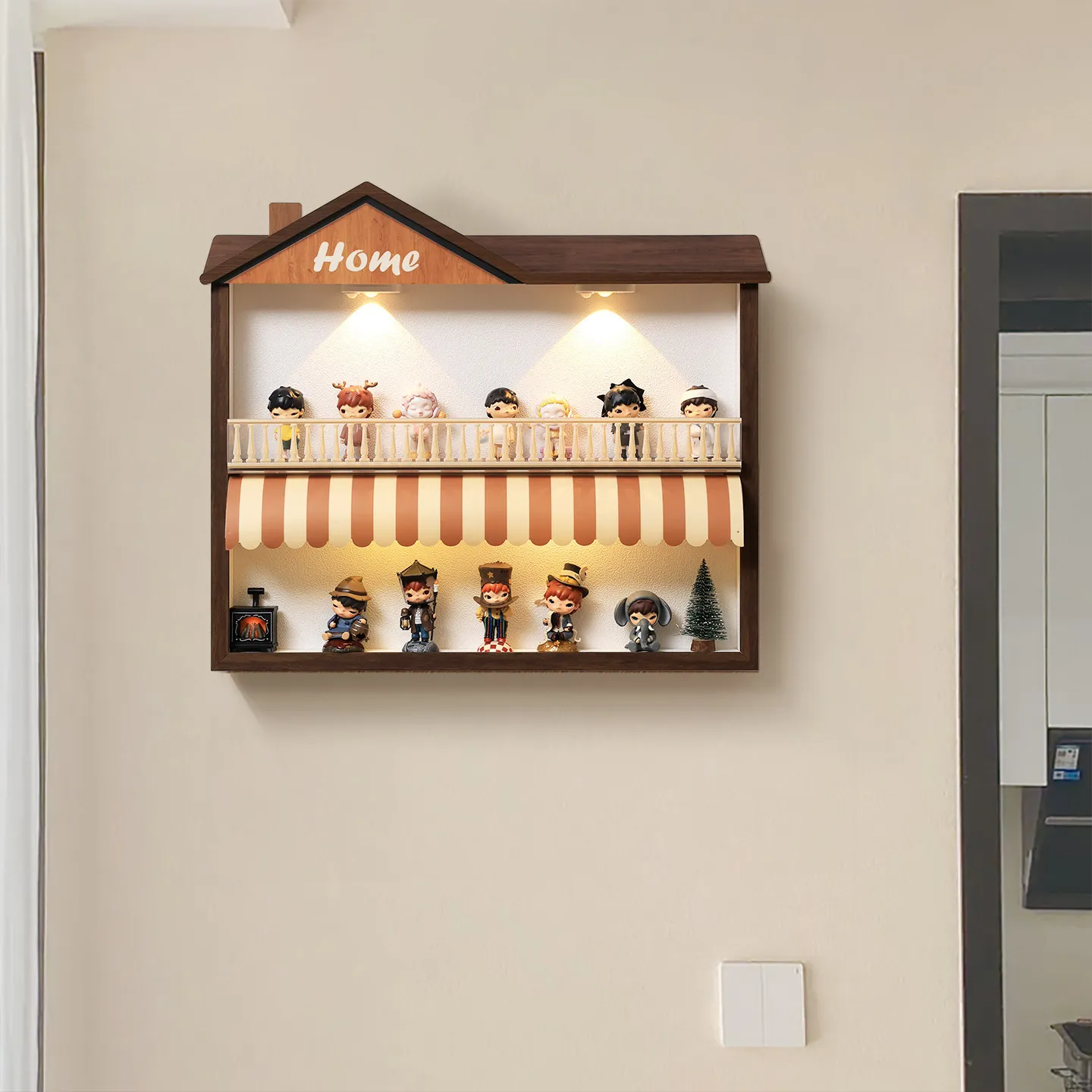 Applicable figure storage meter box decorative painting distribution box blocking push-pull hanging painting