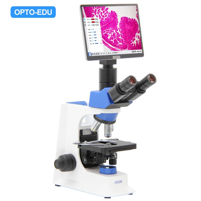 OPTO-EDU A33.2601 Digital LCD Microscope For Laboratories 1000x 8.0M LED High Zoom 8.0M LED Microscope